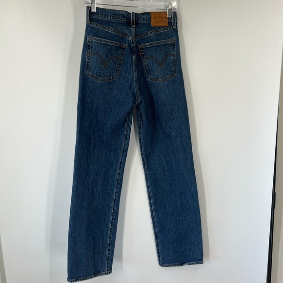 Levi’s Ribcage Straight Jeans High Rise Button Fly - Picture 5 of 8